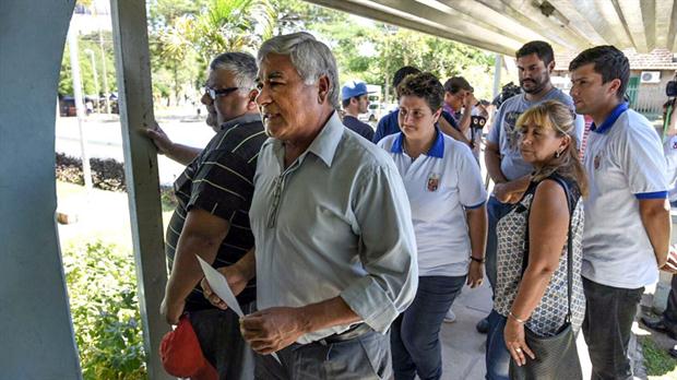 Salvador Lugo, ayer, al leer el comunicado de su designación