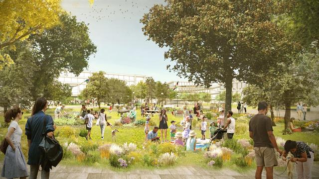 Una simulación de cómo se verá el pueblo de Facebook