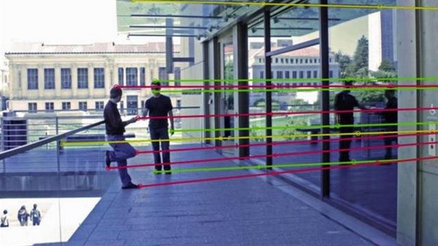 Marcar la trayectoria de los reflejos de una imagen puede facilitar reconocerla como verdadera o falsa, si las líneas no encajan