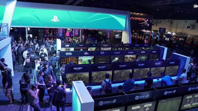 Una vista de uno de los pabellones del Argentina Game Show que se llevó a cabo en el centro de exposiciones Costa Salguero