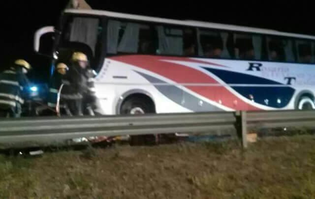 Chocó el camion que transportaba a Gimnasia y Esgrima de Rosario