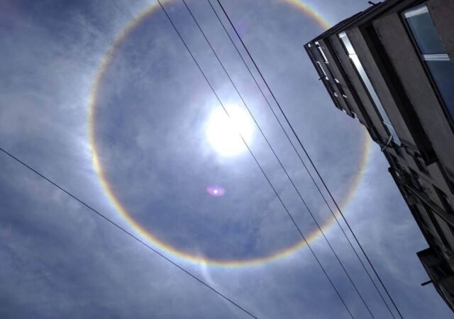 Sol con Halo en Cañada de Gómez